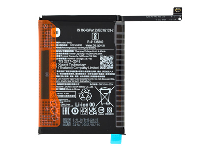 Xiaomi REDMI NOTE 12 5G BATTERIA