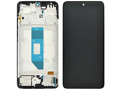 Xiaomi REDMI  NOTE 14 4G GLOBAL VERSION Lcd + Touch Screen + Frame + Switch Tasti Laterali Black **Global Vers.**