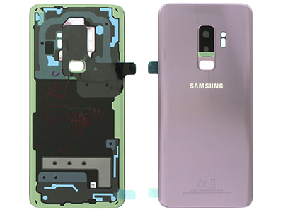 Samsung GALAXY S9+ Cover Batteria in vetro + Vetrino Camera + Vetrino Flash Lilac Purple (ECOSTORE)