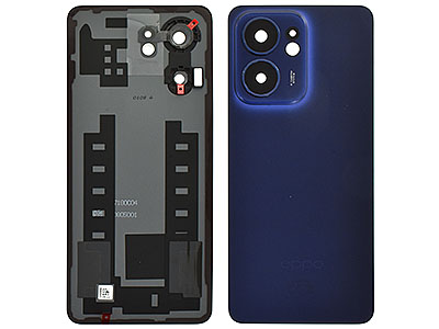 Oppo RENO 13F 5G Cover Batteria + Vetrino Camera + Adesivi Luminous Blue (ECOSTORE)