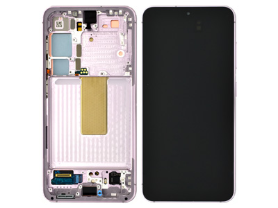 Samsung GALAXY S23 Lcd + Touchscreen + Frame + Tasti Laterali Lavender