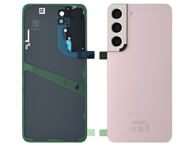 Samsung Galaxy S22 Cover Batteria + Vetrino Camera + Adesivi Pink Gold