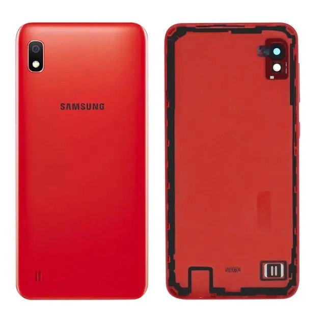 Samsung Galaxy A10 Cover Batteria + Vetrino Camera + Tasti Laterali Rosso