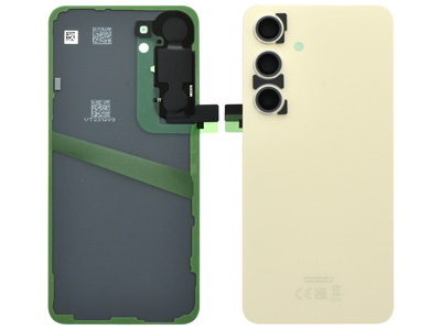 Samsung GALAXY S24 5G Cover Batteria + Vetrino Camera + Adesivi Amber Yellow (ECOSTORE)