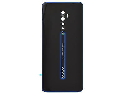 Oppo RENO 2 Cover Batteria + Vetrino Camera + Adesivi Luminous Black (ECOSTORE)