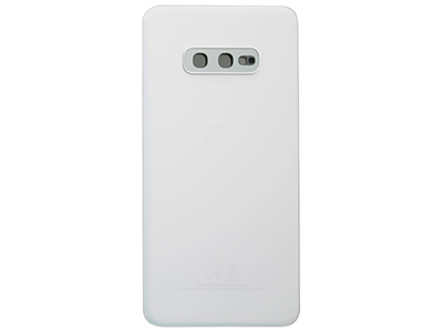 Samsung Galaxy S10E Cover Batteria in vetro + Vetrino Camera Prism White (ECOSTORE)