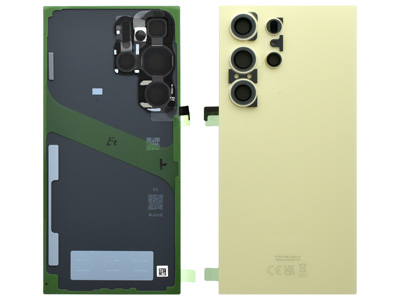 Samsung GALAXY S24 ULTRA Cover Batteria + Vetrino Camera + Adesivi Titanium Yellow (ECOSTORE)