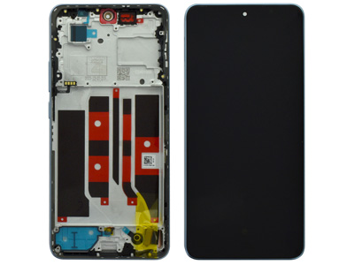 Oppo RENO 11F Lcd + Touch Screen + Frame + Tasti laterali Ocean Blue (ECOSTORE)