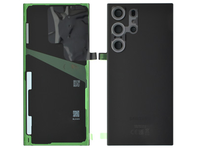 Samsung GALAXY S23 ULTRA Cover Batteria + Vetrino Camera + Adesivi Phantom Black