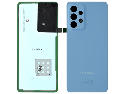 Samsung Galaxy A53 5G Cover Batteria + Vetrino Camera + Adesivi Awesome Blue (ECOSTORE)