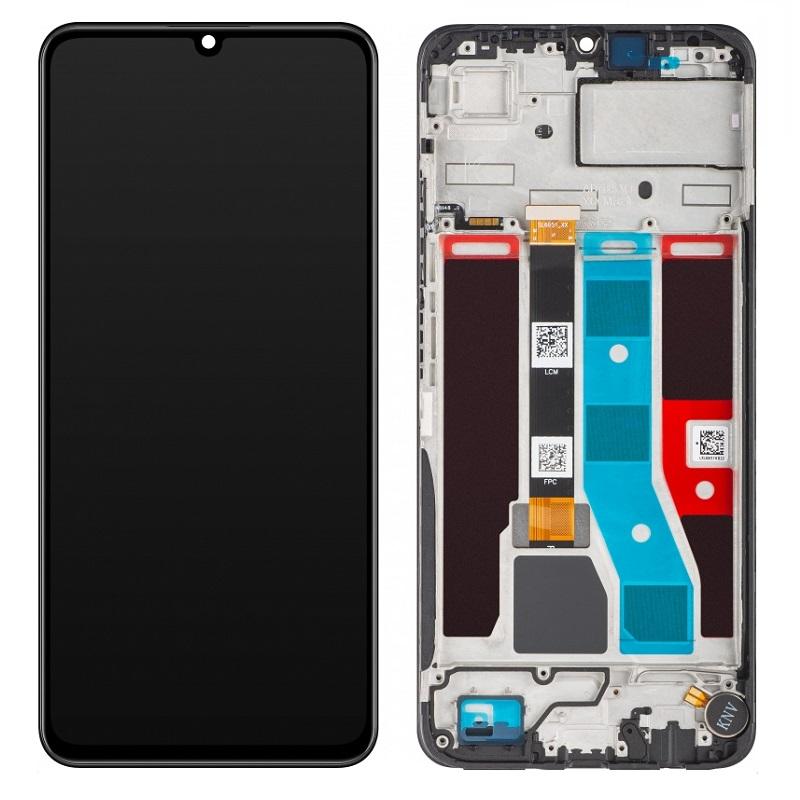 Realme NOTE 70 T 4G Lcd + Touch Screen + Frame + Swich Tasti Lareali Black (ECOSTORE)