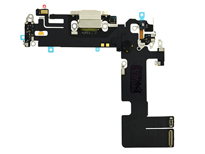 Apple iPhone 13 Flat cable + Connettore Ricarica + Microfono White No Logo