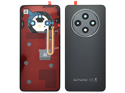 Oppo RENO 12F 4G Cover Batteria + Vetrino Camera + Adesivi + Flash Matte Gray
