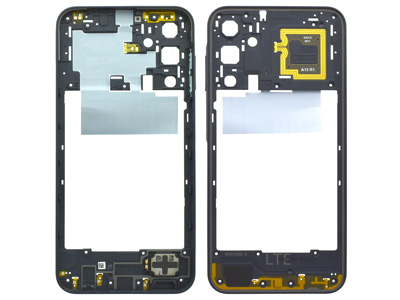 Samsung GALAXY A15 4G Guscio frontale + Frame Supporto Lcd + Antenna NFC Black