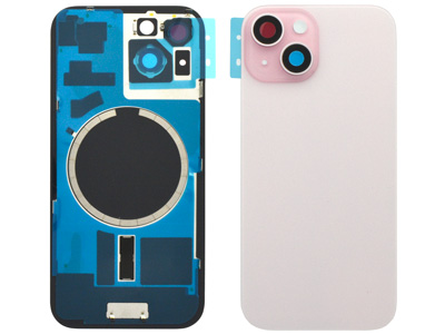 Apple iPhone 15 Cover Batteria Magnetica + Vetrino Camera Pink (ECOSTORE)