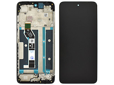 Motorola MOTO E15 4G LCD + Touch Screen + Frame Black ( ECOSTORE)