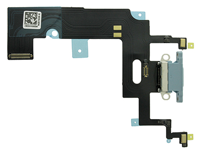 Apple Iphone XR Flat cable + Connettore Ricarica + Microfono Blu No Logo