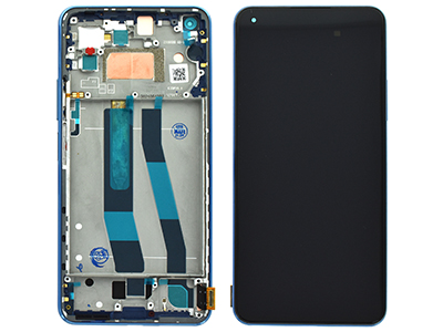 Xiaomi Mi 11 Lite LCD + Touch screen + Frame + Tasti Laterali Bubblegum Blue (ECOSTORE)