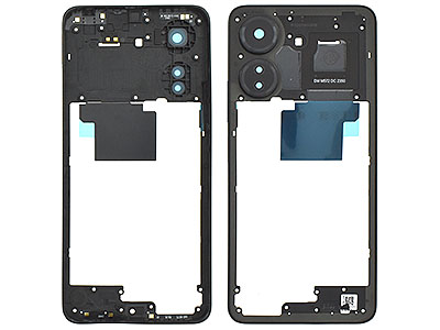 Xiaomi POCO C65 Rear Cover + Tasti Volume + Vetrino Camera + Antenna NFC Black (ECOSTORE)