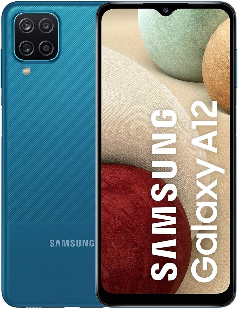 Samsung Galaxy A12 Nacho (64 GB) Blu - Grado Estetico: Buono - Batteria Standard