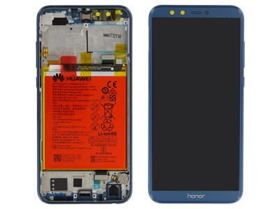 Honor Honor 9 Lite Service Pack LCD + Touchscreen + Frame + Batteria + Tasti Lat. + Altoparlante + Vibrazione Blu  ECOSTORE)