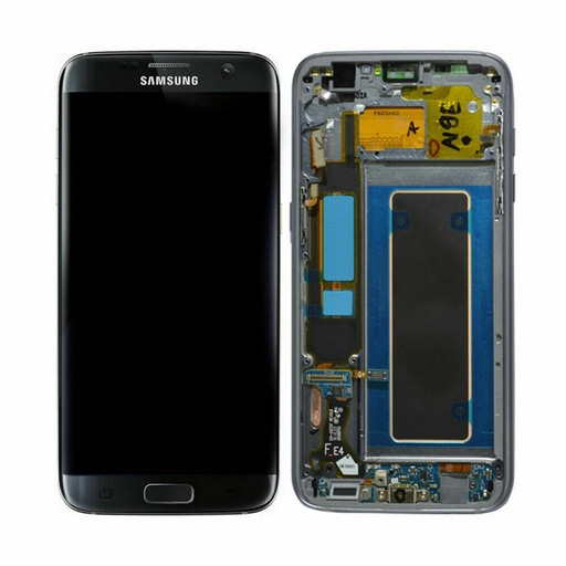 [SG0S7EDSON] Samsung Galaxy S7 Edge LCD + Touchsreen + Frame + Tasto Home + Plug - In Nero (ECOSTORE)