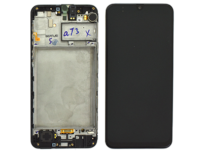 [SG0M21DSON] Samsung Galaxy M21 LCD + Touchscreen + Frame + Switch Tasti Laterali + Vibrazione + Altoparlante Nero(ECOSTORE)