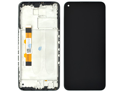 [XRN9TDSON] Xiaomi Redmi Note 9T Service Pack LCD + Touchscreen + Frame + Switch Tasti Laterali Black