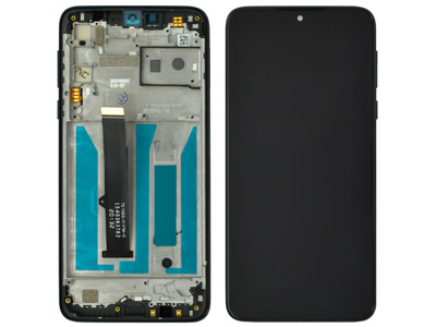 [MTONMRDSON] Motorola One Macro LCD + Touch Screen + Frame + Tasti Laterali Black