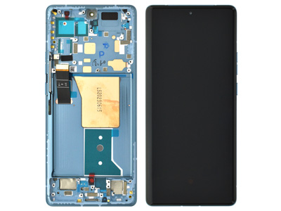 [MTE40PDSOB] Motorola Edge 40 Pro LCD + Touch Screen + Frame + Tasti Laterali + Altoparlante Lunar Blue ( ECOSTORE)