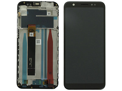 [ZFMM1ZB5KDSON] Asus Zenfone Max (M1) ZB555KL LCD + Touchscreen + Frame + Switch Tasti Laterali + Altoparlante Nero