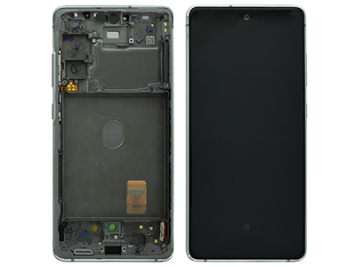 [SGS20FDSWO] Samsung Galaxy S20 FE LCD + Touchscreen + Frame + Tasti Laterali Cloud White GH82 - 24220B (ECOSTORE)