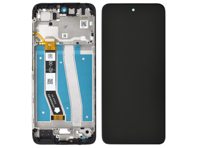 [MTG14DSON] Motorola Moto G14 LCD + Touch Screen + Frame + Swich Tasti Laterali Black