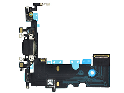 [IPSE20CRNC] Apple iPhone SE 2020 Flat Cable + Connettore di Ricarica + Microfono Nero (No Logo)