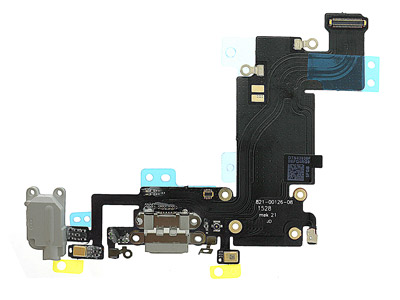 [IP06SPCRBC] Apple iPhone 6S Plus Flat Cable + Jack Audio + Connettore di Ricarica + Microfono Bianco (No Logo)