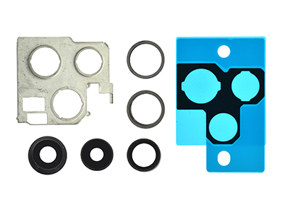 [IP013PCCNC] Apple iPhone 13 Pro Cover Camera + Vetrino + Frame + Adesivo Black Kit 3 Camere Completo