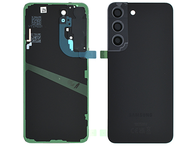 [SG0S22BCNO] Samsung Galaxy S22 Cover Batteria + Vetrino Camera + Adesivi Phantom Black