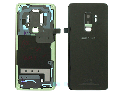 [SG0S9PBCNO] Samsung Galaxy S9 Plus Cover Batteria in vetro + Vetrino Camera + Vetrino Flash Nero (ECOSTORE)