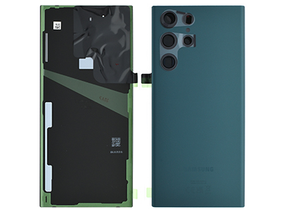 [SGS22UBCGO] Samsung Galaxy S22 Ultra Cover Batteria + Vetrino Camera + Adesivi Green