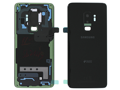 [SG0S9PBCO] Samsung Galaxy S9 Plus Cover Batteria in vetro + Vetrino Camera + Vetrino Flash Nero Vers. Dual Sim (ECOSTORE)