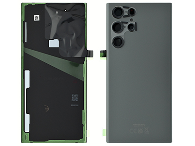 [SGS22UBCO] Samsung Galaxy S22 Ultra Cover Batteria + Vetrino Camera + Adesivi Graphite (ECOSTORE)