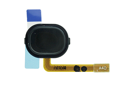 [SG0A40FCO] Samsung Galaxy A40 Flat Cable + Tasto Home Nero