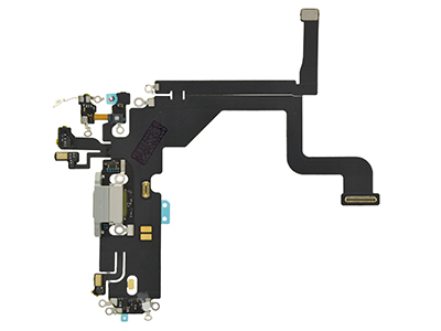 [IP013PCRWC] Apple iPhone 13 Pro Flat Cable + Connettore di Ricarica + Microfono White No Logo