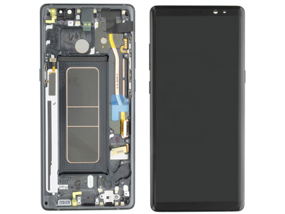[SG00N8DSNO] Samsung Galaxy Note 8 LCD + Touchscreen + Frame + Altoparlante Nero (ECOSTORE)