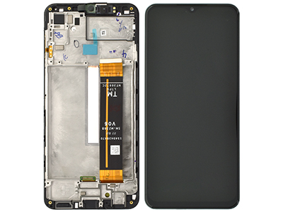[SGM335DSO] Samsung Galaxy M33 5G LCD + Touchscreen + Frame + Swich Tasti Volume + Altoparlante Black (ECOSTORE)