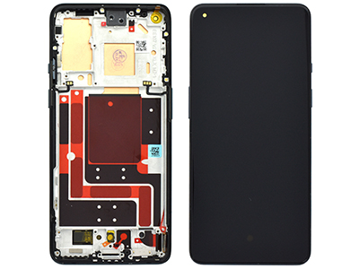 [ON0009DSC] OnePlus 9 LCD + Touchscreen + Frame + Tasti Laterali Astral Black (ECOSTORE)