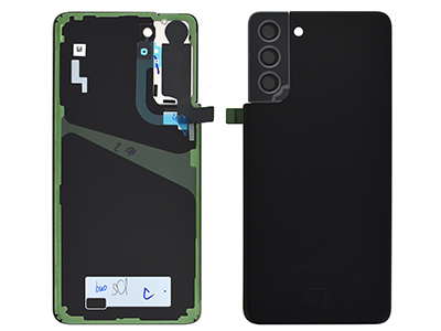 [SGS21PBCNO] Samsung S21+ 5G Cover Batteria + Vetrino Camera + Adesivi Phantom Black