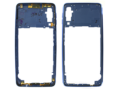 [SGA718RCO] Samsung Galaxy A7 2018 Rear Cover + Tasti Volume Blu