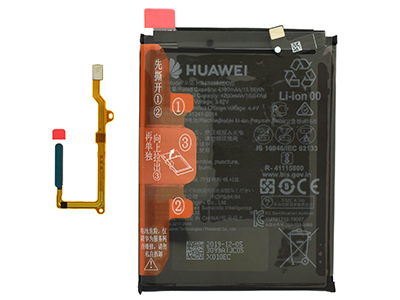 [HWP40LFCO] Huawei P40 Lite Flat Cable + Lettore Impronta + Batteria Verde