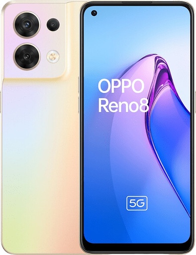 [OPPRN864RCBLN33] Oppo Reno 8 (64 GB) Arcobaleno - Grado Estetico: Buono - Batteria Standard